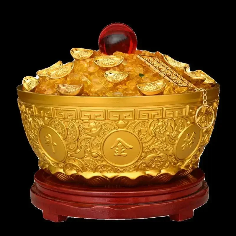 

Copper Treasure Bowl Money Jar Shop Living Room Home Living Room Decoration Gift