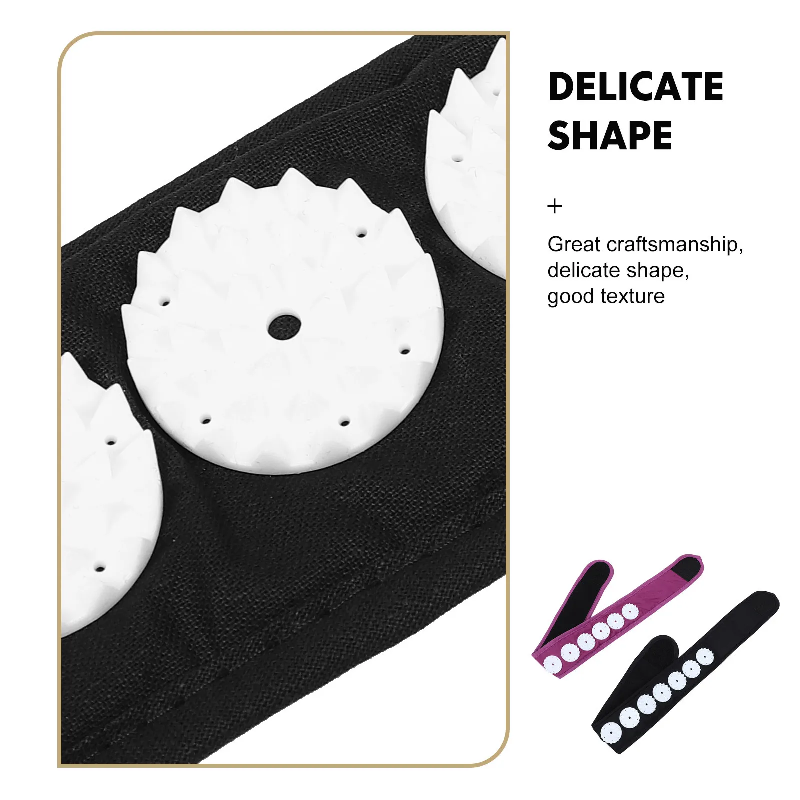 2 قطعة حزام تدليك العلاج بالابر قابل للتعديل عقال للاسترخاء الرقبة والرأس سبايك العلاج العضلات