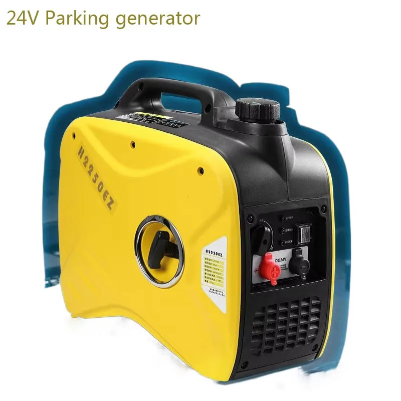 Generator postojowy 24 V Przenośny cichy samochód ciężarowy Benzyna Samochód Mały przenośny o zmiennej częstotliwości DC