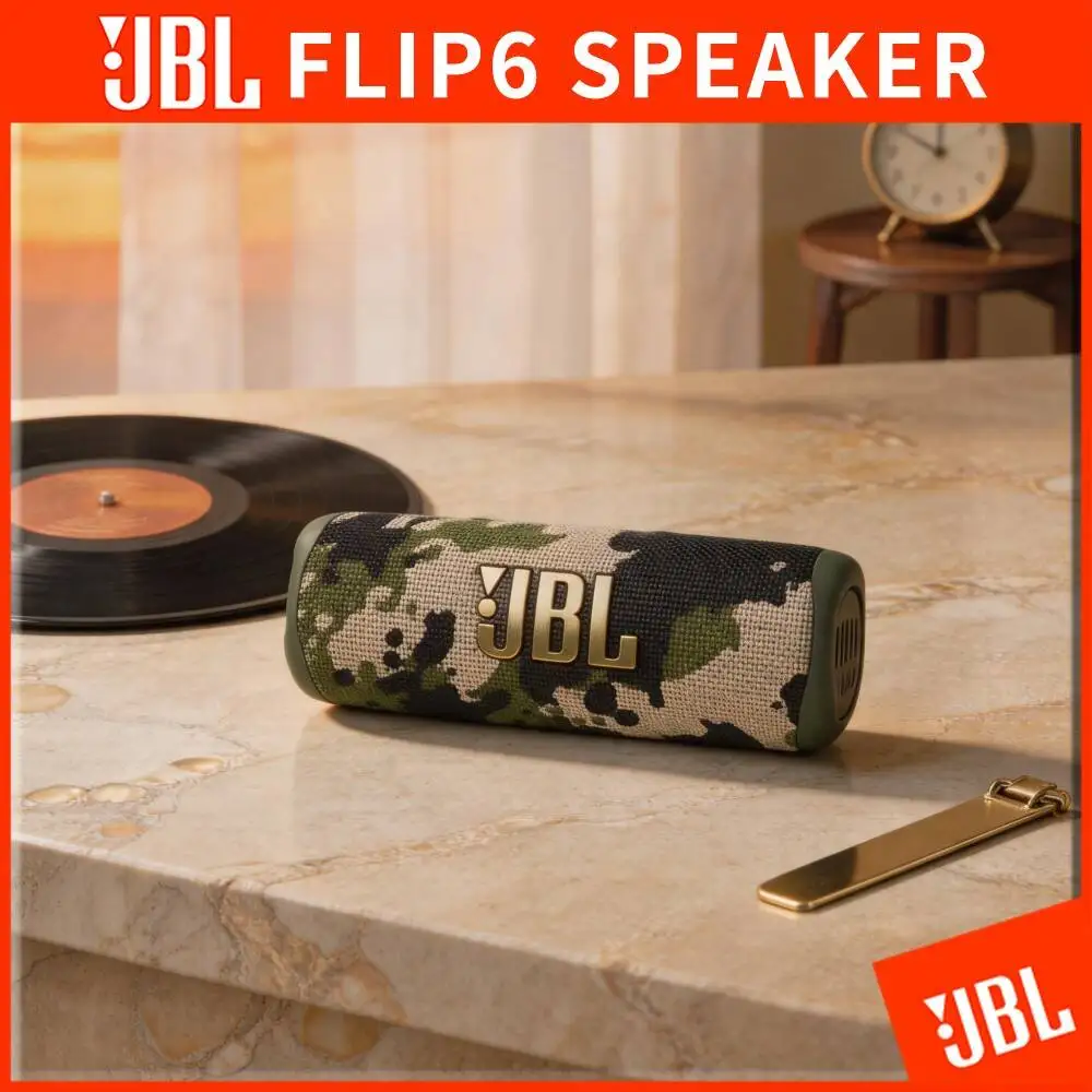 JBL Flip 6 Portable Compact Wireless Bluetooth Audio IP67 Dust And Water Proof PartyBoost For Camping Picnic Home Party