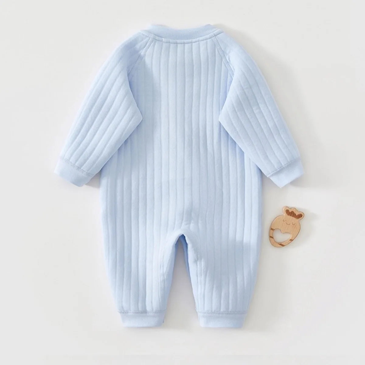 AYNIGIELL Hochwertiger, verdickter, warmer Overall für Neugeborene, Jungen im Herbst und Winter, 0–18 Monate Baby-Mädchen-Cartoon-Hunde-Pyjama