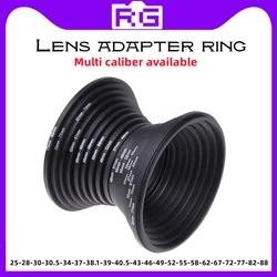 Lens Adapter Ring Black Aluminum Metal  Ring Filter Adapter 25-28-30-30.5-37-38.1-39-40.5-43-46-49-52-55-58-62-67-72-77-82-88mm