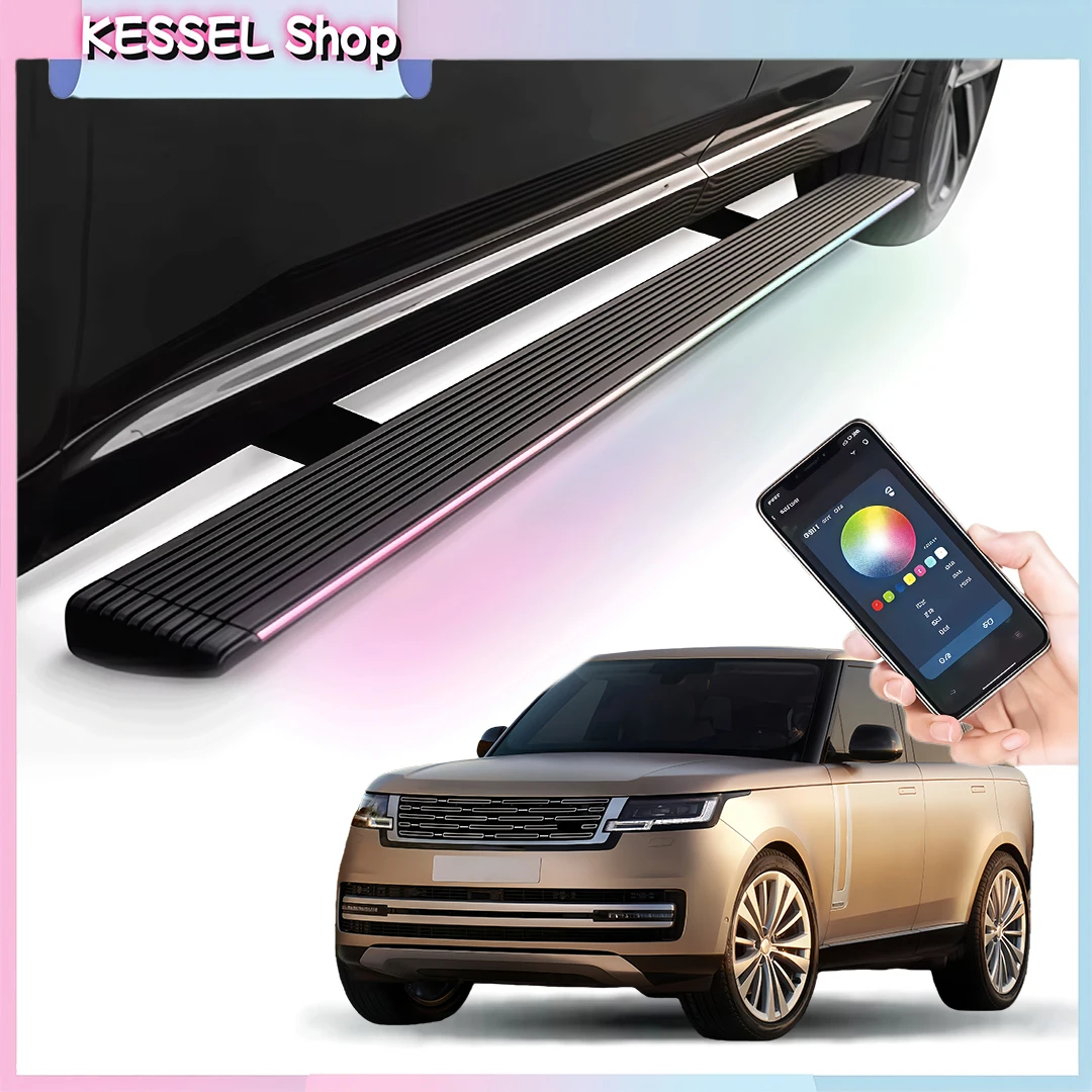 

Power Side Step with LED Light Electric Running Boards for Land Rover Range Rover LWB L460 2022-2025 2026 Retractable Steps