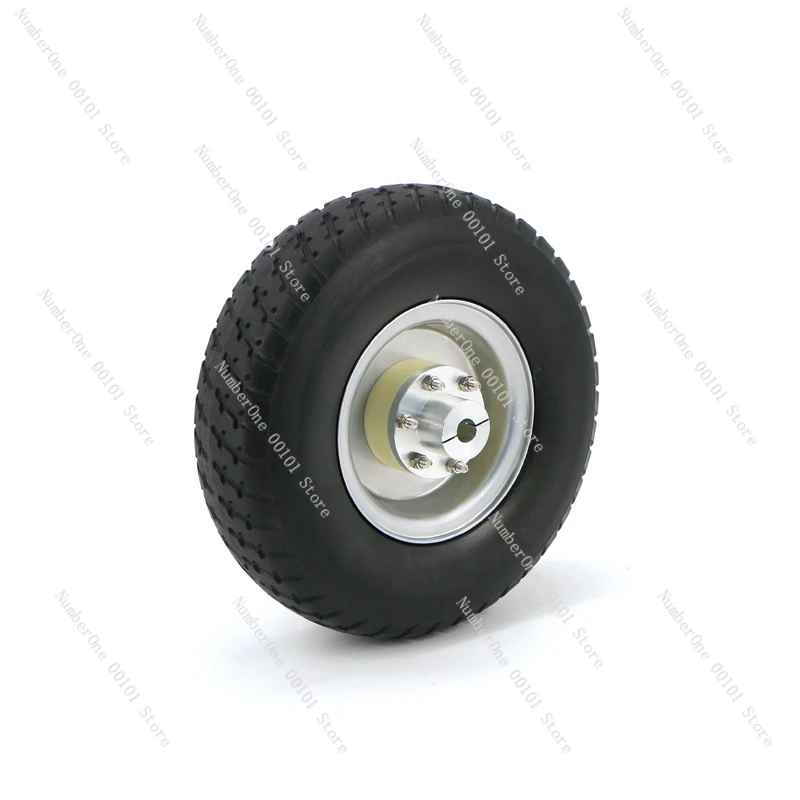 

High Quality Solid Drive Wheel with Keyway AGV Intelligent Unmanned Wheel 8/10 Inch with Hold Coupling