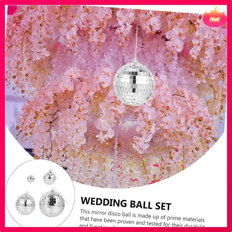 كرة ديسكو صغيرة متعددة المرآة، كرة معلقة لحفلات الزفاف، كرة ليزر إسفنجية، بار KTV