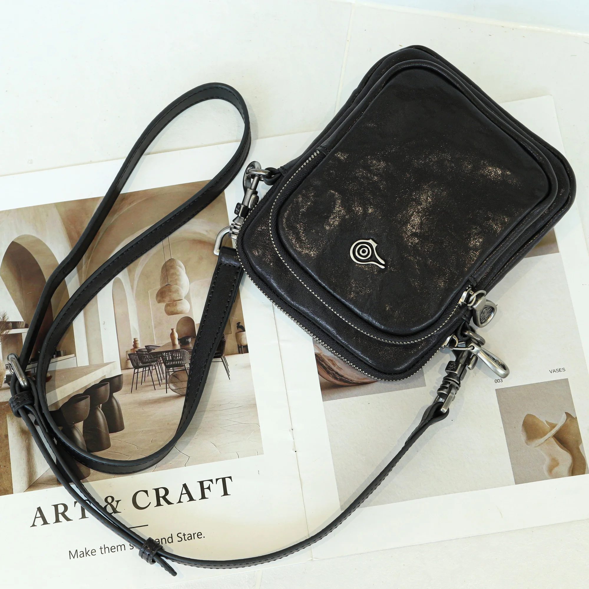 Orabird Mini Crossbody Bag for Ladies Genuine Leather Handbag Fashionable Compact Shoulder Bag for Women