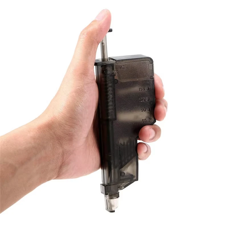 

Airsoft Plastic BB Speed Loader - 100/220 Rounds Quick-Fill BB Loader for Outdoor Shooting Games, Paintball Sports Accessories
