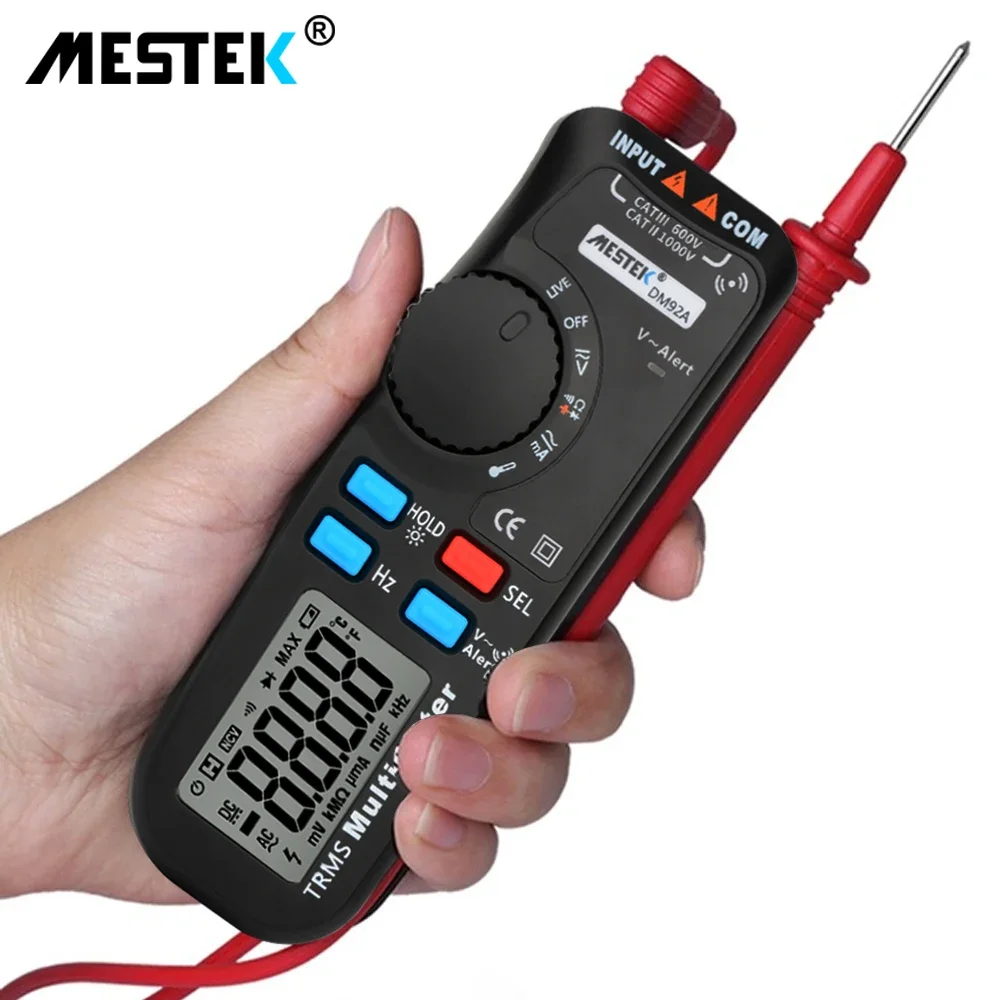 

Multifunction Digital Multimeter DM92A LCD Display Multimetro Auto Range True RMS Temp Tester Capacitance Voltmeter Ampermeter