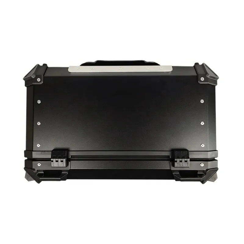 65L Silver X Design Aluminum Alloy Motorcycle Vintage Rear Top Box