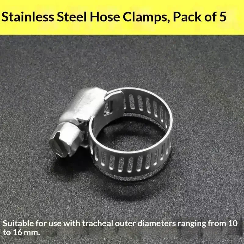 201 Stainless Steel Hose Clamps Rust Proof Durable For Plumbing Automotive Garden Hose Securing Tool