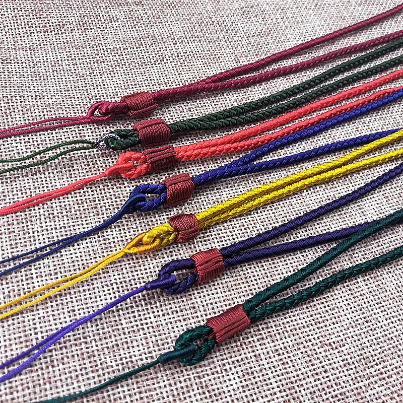 3pcs Hand Knited Necklace silk thread knot cord For Pendant- Dragon pattern cord