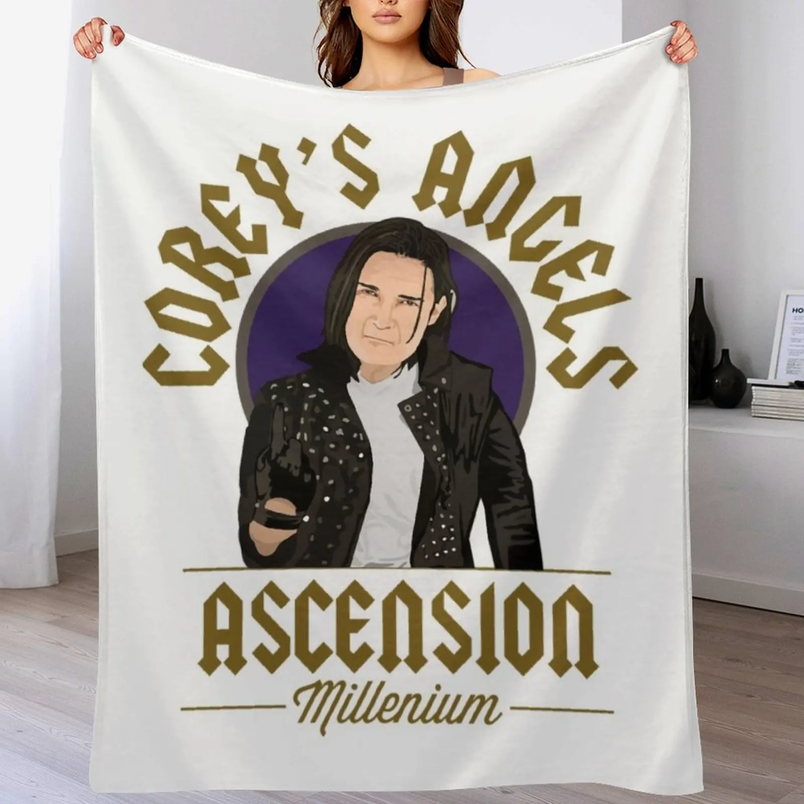 

Corey Feldman Classic Throw Blanket All Weather Soft Throw Blanket for Sofa