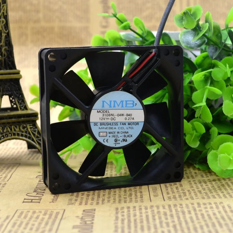 

3108NL-04W-B40 12V 0.27A 8CM 8020 2-Wire Cooling Fan