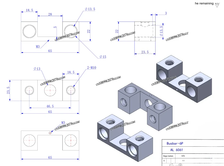 

Machined aluminum bars Machined aluminum bars