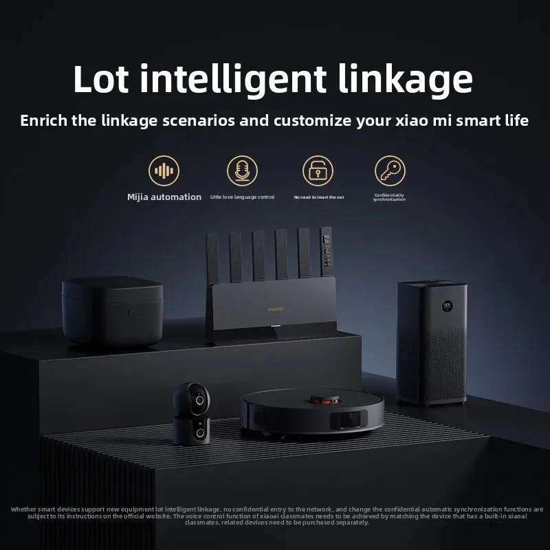Xiaomi Mijia Router BE6500 WiFi 7 6500M Full 2.5G พอร์ตเครือข่าย 4-core Qualcomm โปรเซสเซอร์ loT สมาร์ทเชื่อมต่อเครือข่ายความปลอดภัยบ้าน