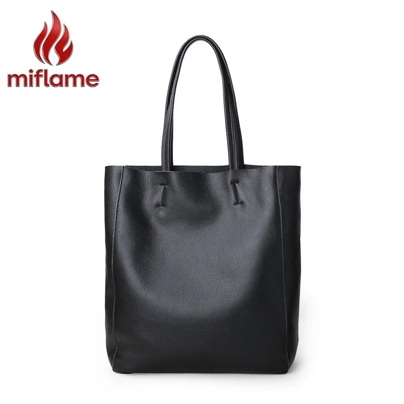 Genuine Leather Shoulder Tote Bag for Women Large Capacity Tote Logo-Free Minimalist Quiet Luxury Handbag