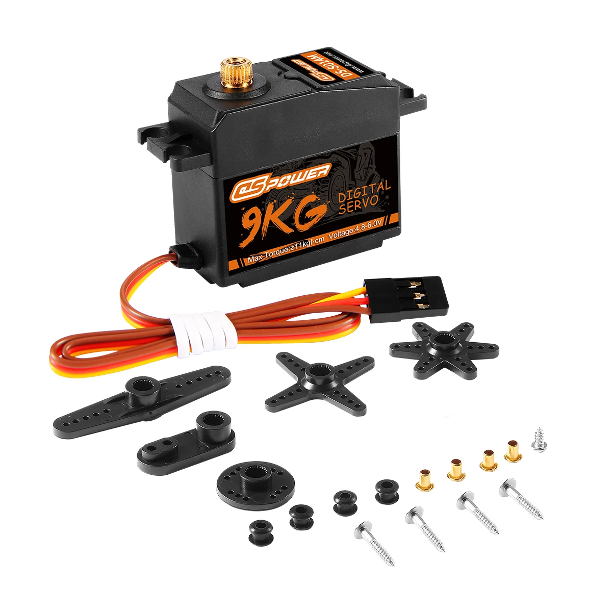 DSPOWER 9KG métal engrenage JR prise étanche numérique Servos pour RC dérive voiture Drone avion avion à voilure fixe Robot jouet accessoires