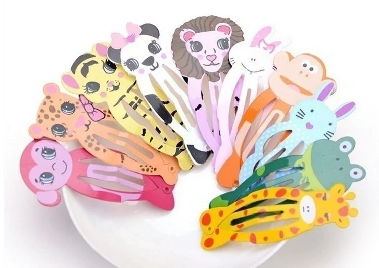 6Pcs Lot Fashion Women Animal Hairpin headwear kid\'s barrettes Hair clips Jewelry Clips Children Hair Accessories