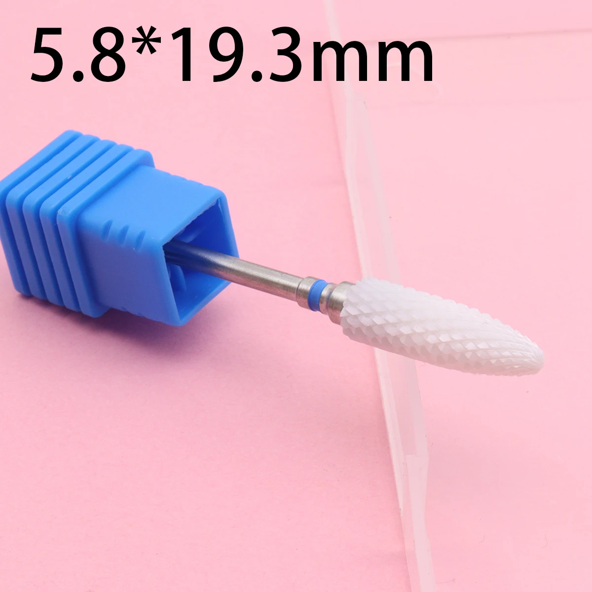 Langer Keramik-Nagelbohrer, 2,35 mm Schaft, scharfer professioneller Nagelbohrer zum Entfernen von Gel-Nagellack, Acrylnägeln, für Maniküre und Pediküre.
