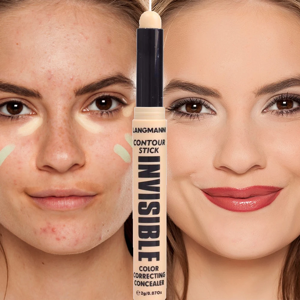 Impermeável Nude Contorno Stick, Hidratar Oil Control Foundation, Corretivo de Cor, Iluminar a Pele, Maquiagem, 6 cores