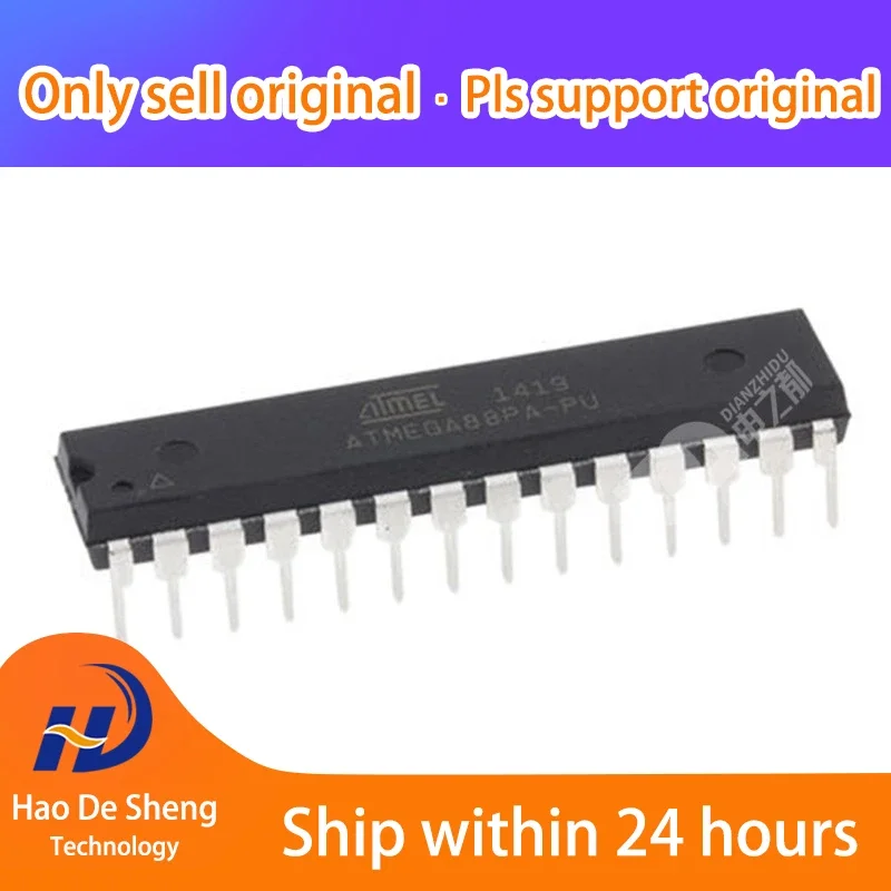 10PCS/LOT  ATMEGA88PA-PU ATMEGA88PA DIP28 New Original in Stock