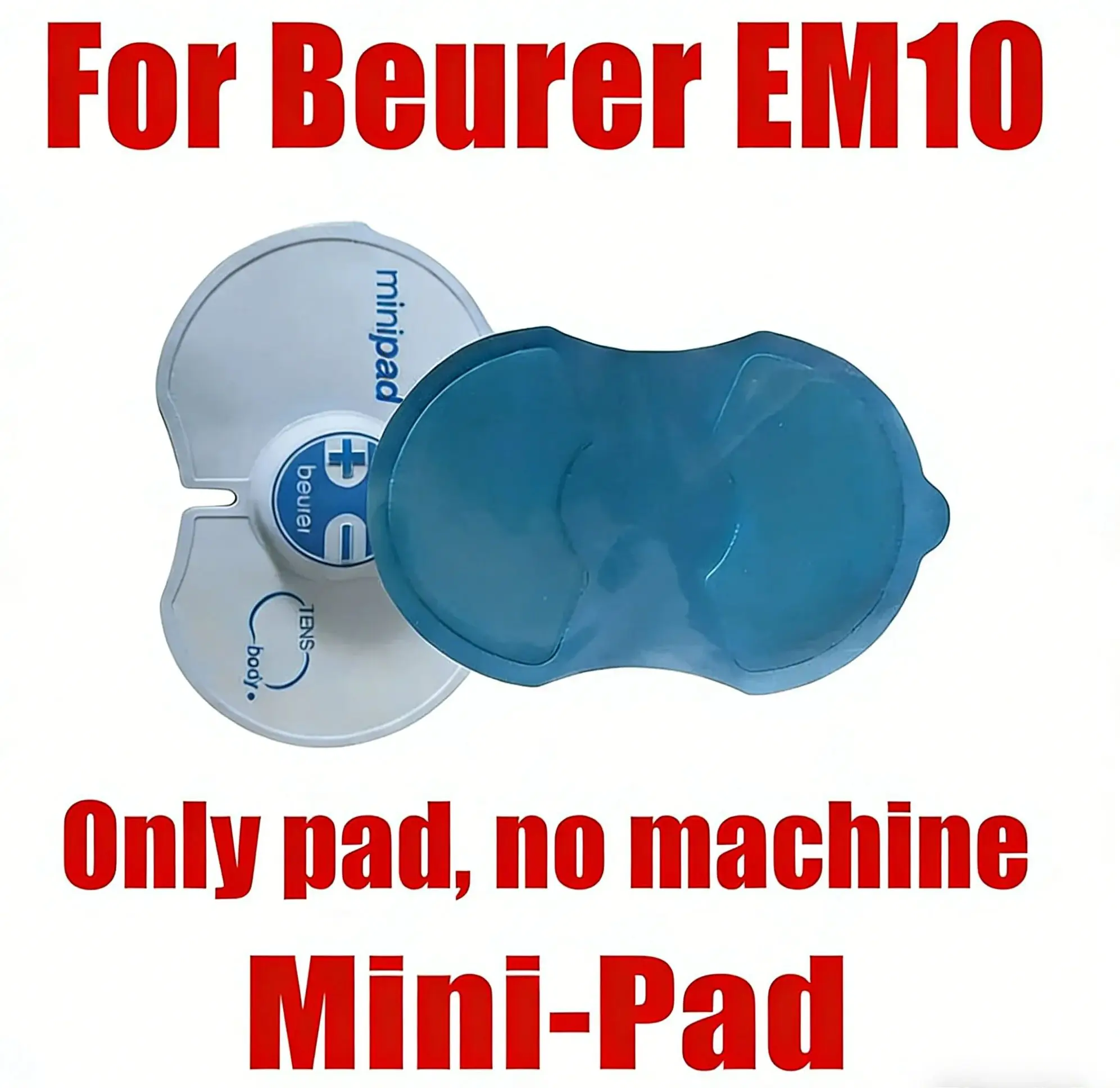 10 Paar (20 Stück) Selbstklebende Mini-Pads für Beurer EM10 EMS Elektrischer Muskelstimulator Gel-Pad-Folien Ersatz