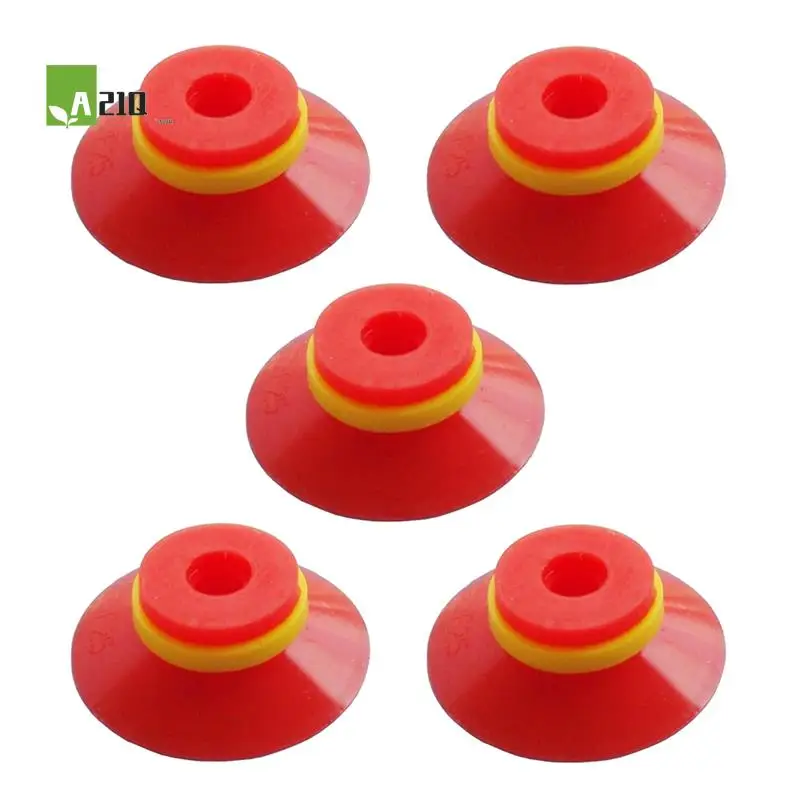 

A21Q -Industrial Flat Vacuum Suction Cup F Series Single-Layer Silicone Robotic Arm Accessory With Ribs,Pack Of 5 Pcs