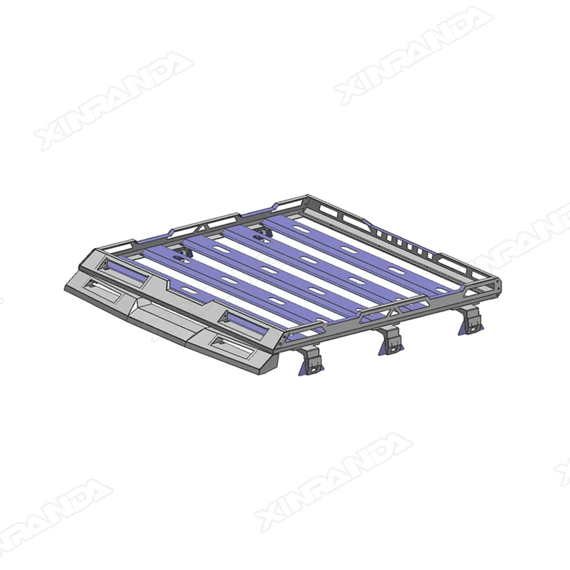 Luggage Roof Rack Aluminium Jimny Accessories Roof Rack Including 4 White Spotlights for Suzuki Jimny JB64 JB74 JB74W 2018+