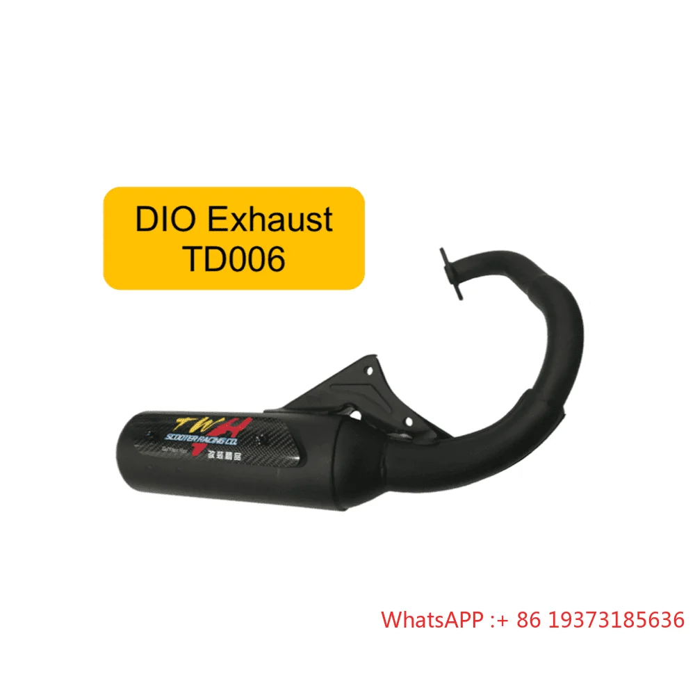 TWH DIO TD004 دراجة نارية سباق الخمار العادم الأنابيب لهوندا AF17 AF18 AF27 AF28 #6