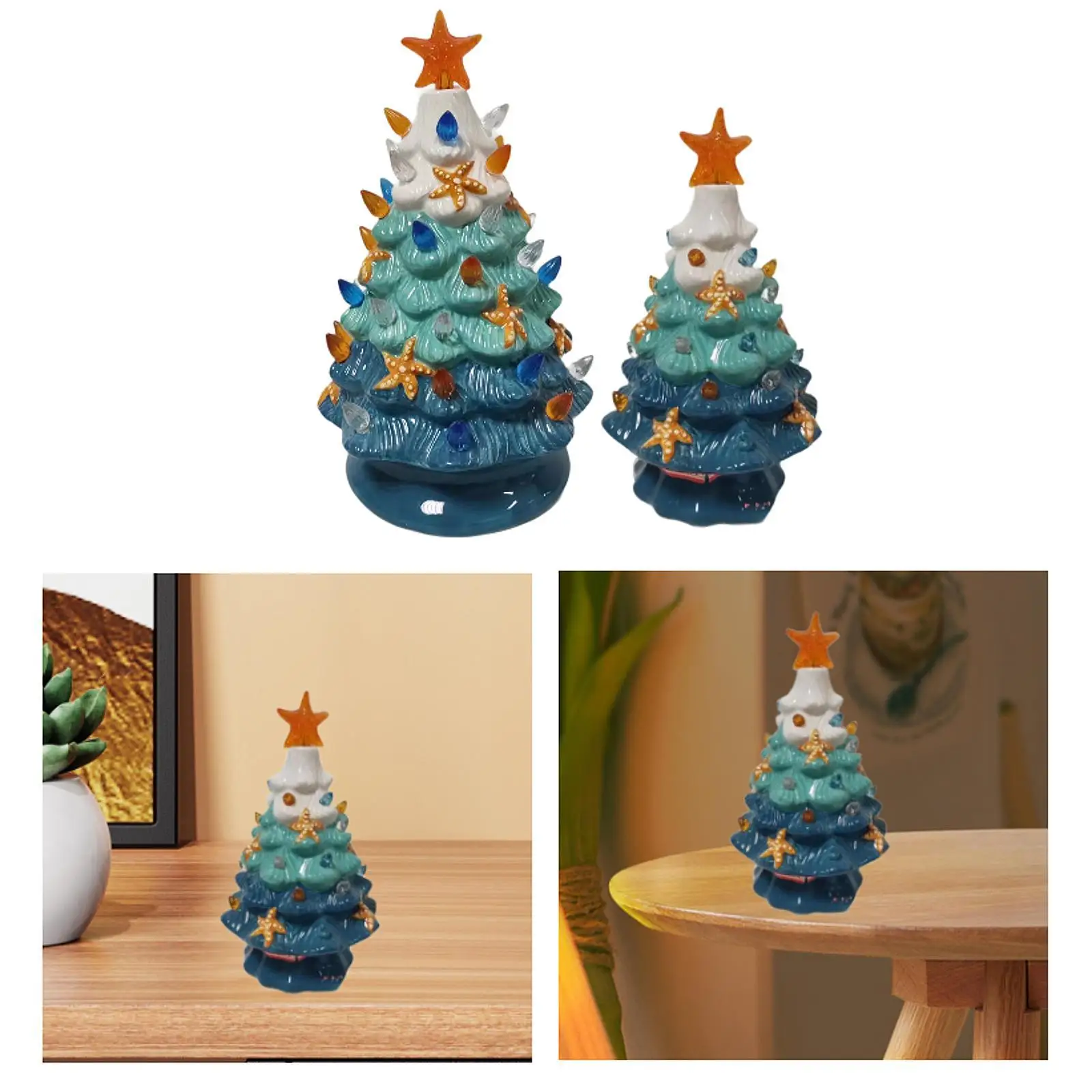 

Christmas Tree Night Light Bedside Lamp Ideal Gift Decorative Xmas Tree Nightlight for Bathroom Cafe Shelves Living Room Mantel