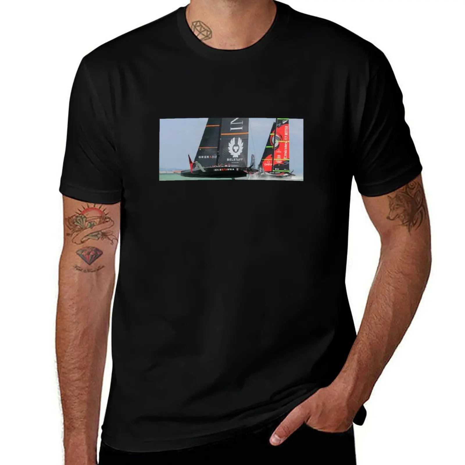 America's Cup - Emirates Team New Zealand and INEOS Team UK T-Shirt affliction shirts vintage clothes mens graphic t-shirts pack