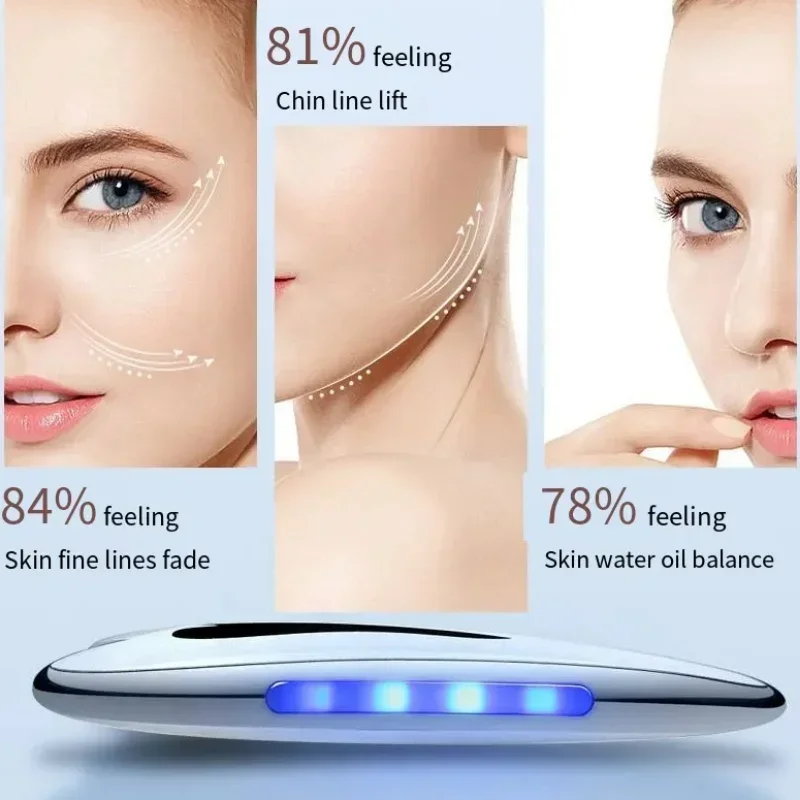 Rasgo da pele massagem facial elevador ferramenta de cuidados com a pele aperto anti-rugas remoção de queixo duplo pescoço cuidados massageador facial elétrico