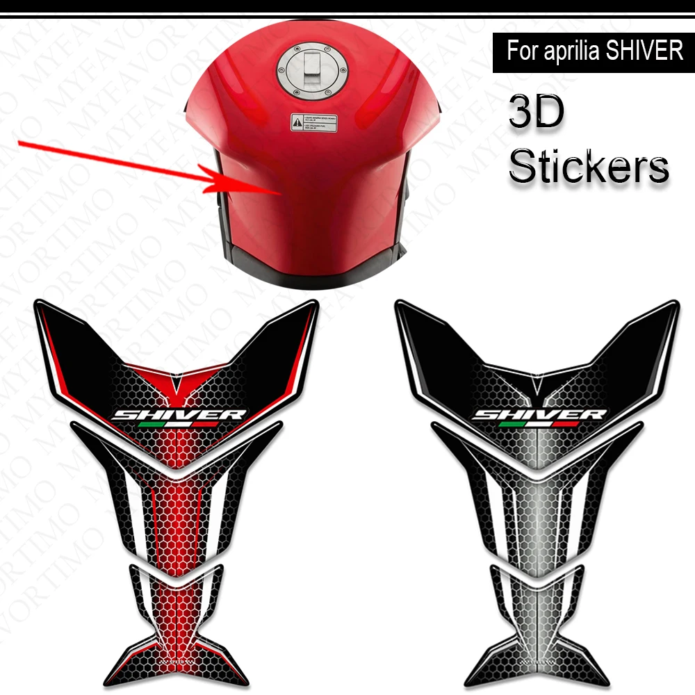 

For Aprilia SHIVER 750 900 Motorcycle Tank Pad Cap TankPad Grips Gas Fuel Oil Kit Knee Stickers Decals Protector