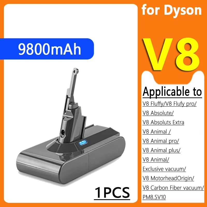 high-capacity Original Battery.for Vacuum Cleaner Rechargeable Dyson V6 V7 V8 Series SV07 SV10 DC58Absolute Fluffy Animal Pro