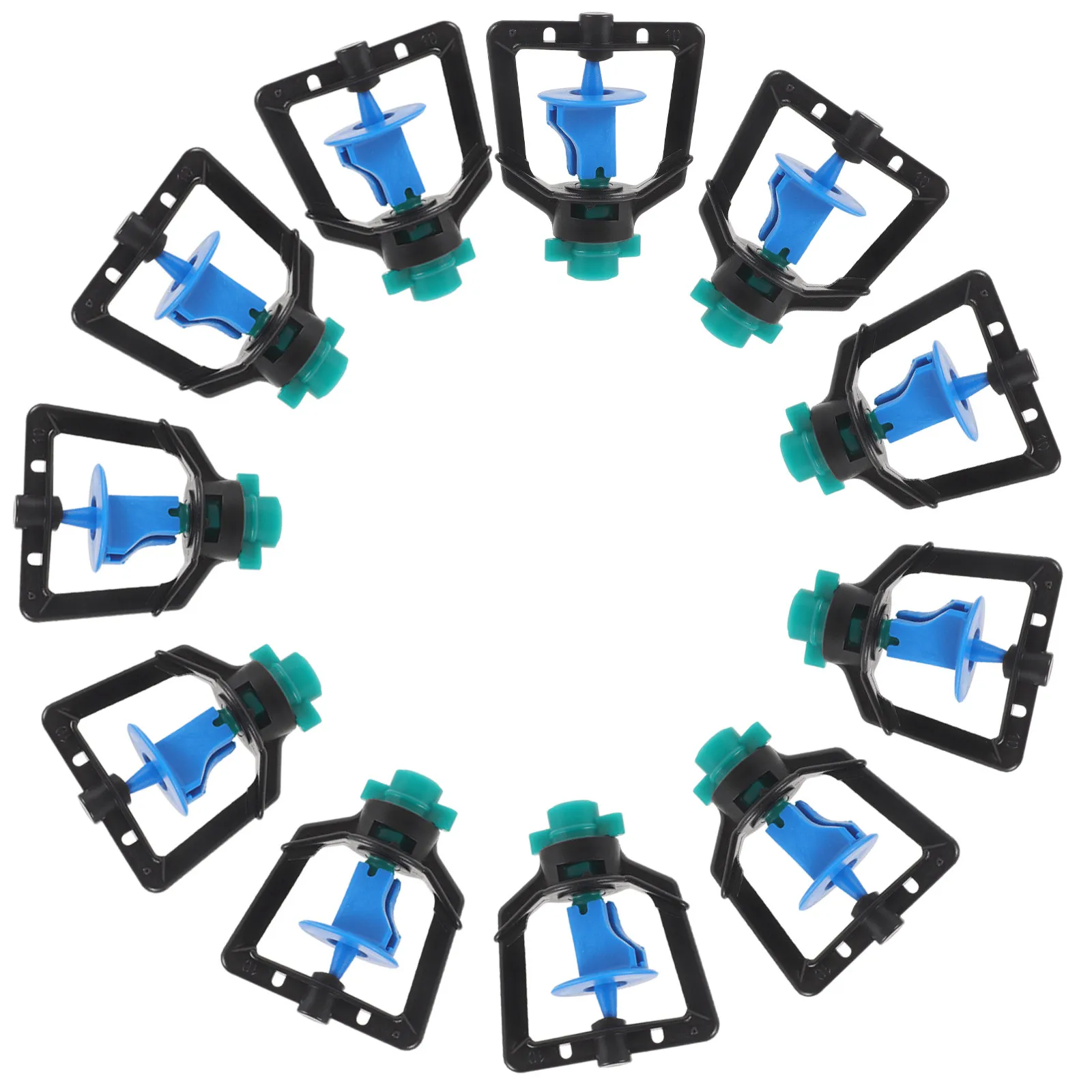 50Pcs Irrigation Sprinkler For Lawn Irrigation Rotating Yard Vegetable Beds Uniform Spray