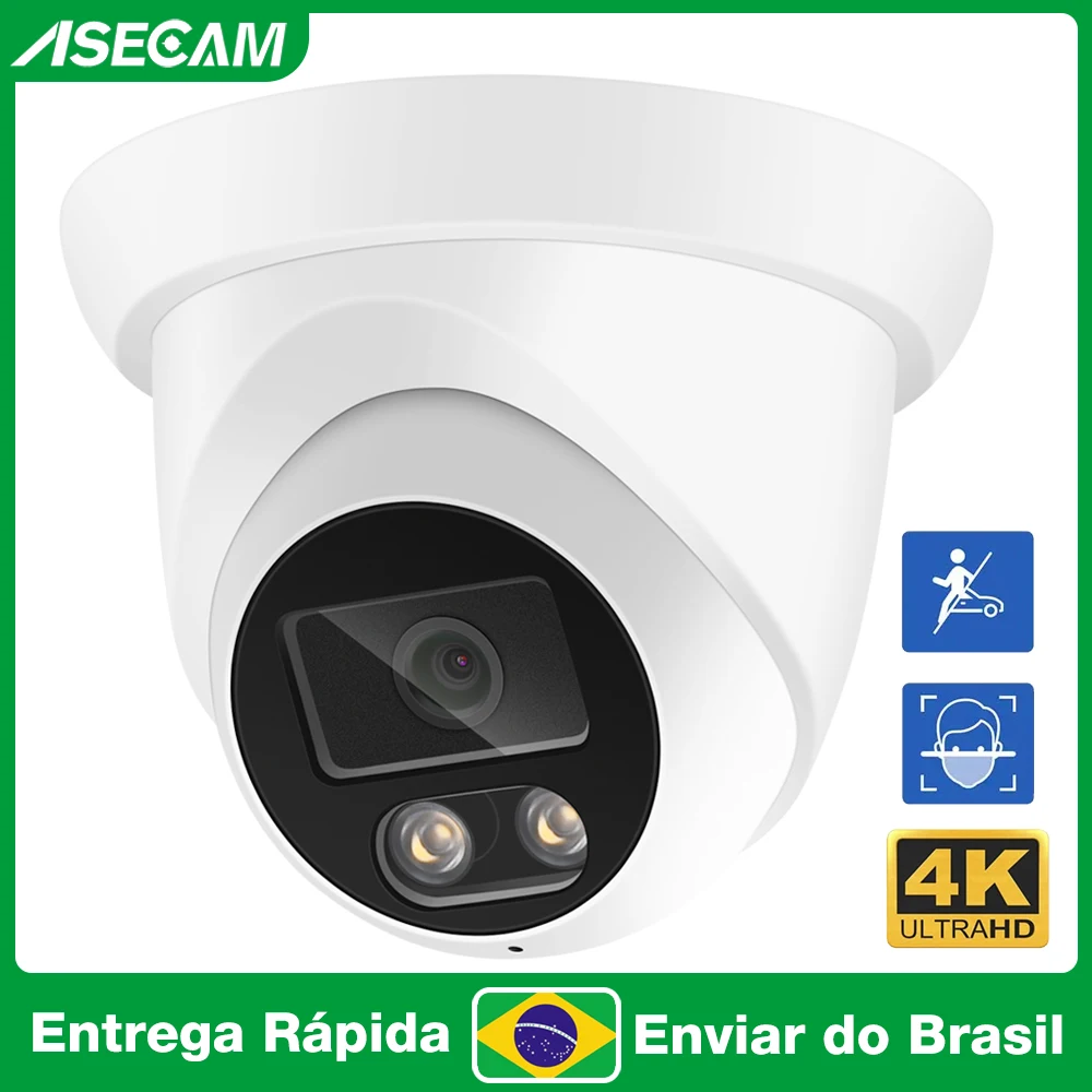 8mp-4k-ip-camera-outdoor-asecam-face-detection-audio-dual-light-h265-onvif-cctv-metal-dome-video-surveillance-camera-rtsp