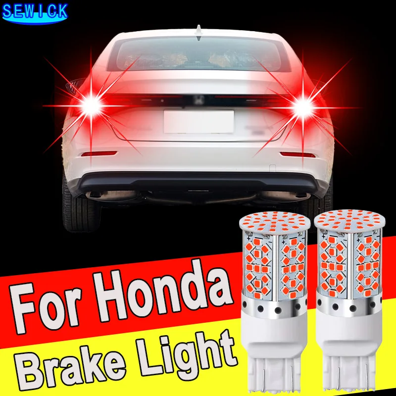 2x LED Brake Light Blub Lamp W21/5W 7443 T20 For Honda Accord Civic 7 8 9 CRV 1 2 3 4 Fit Insight S2000 Odyssey Pilot Ridgeline