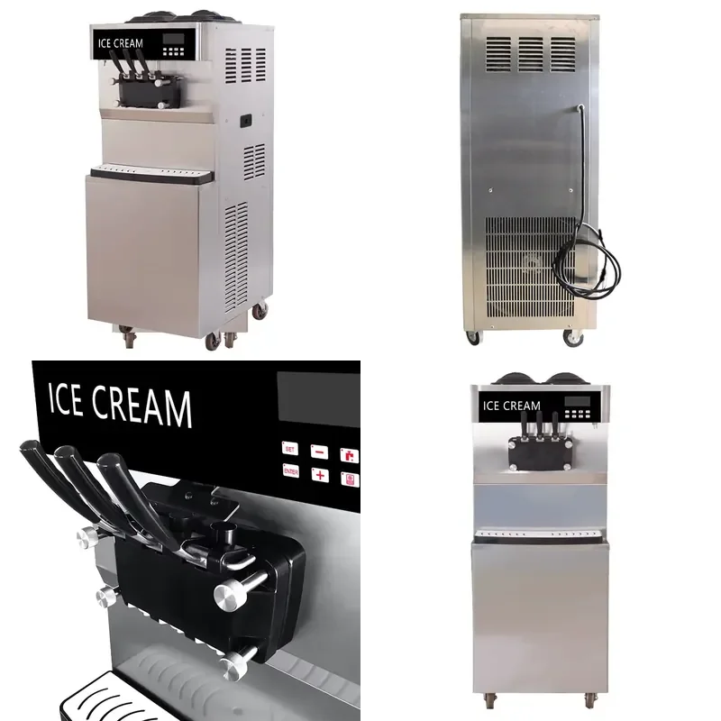 for Momoyo Soft Ice Cream Machine with Pasteurizer Automatic Soft Serve Ice Cream Maker for Food Truck Commercial Use