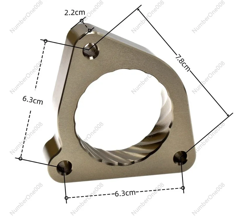 Aluminum Throttle Body Spacer Intake Gasket for 1NR 2NR 4NR 5NR 1 3L 1 5L Engine Vortex Intake