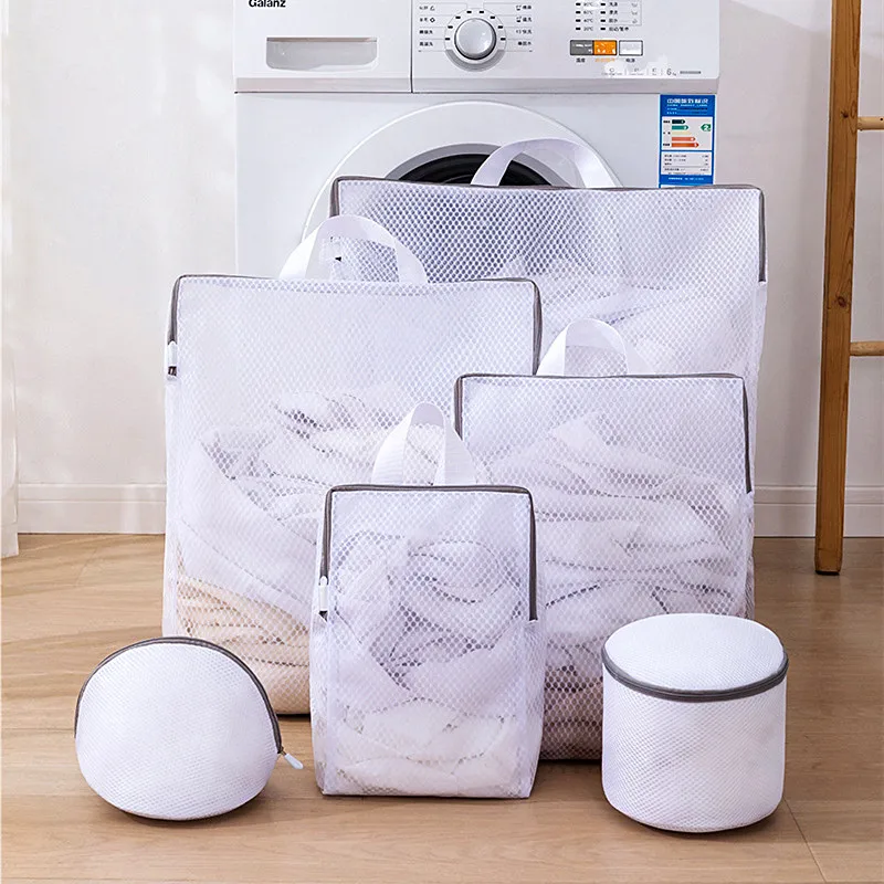 

Handheld Laundry Bag Mesh Polyester Washing Machine Bag Underwear Bra Laundry Baskets Household Lingerie Socks Laundry Wash Kits