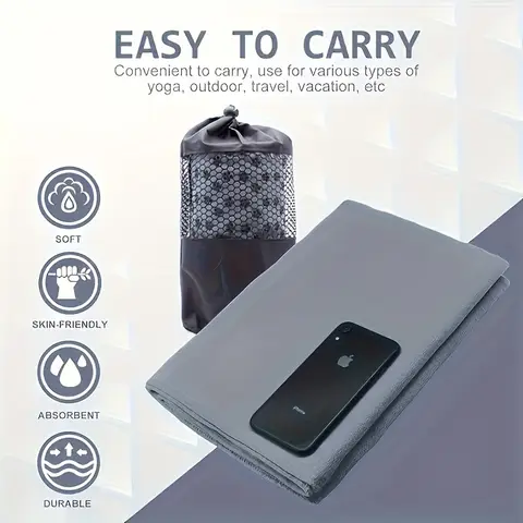 8 best sales फिसलन रहित योग तौलिया - №2