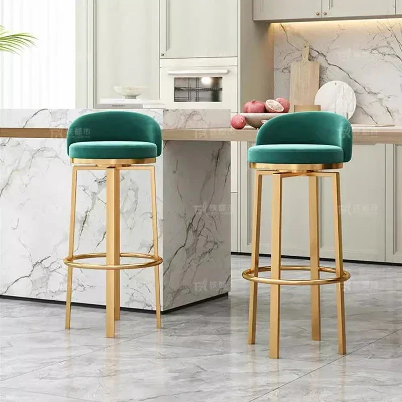 Cafe Chair Kitchen Counter Stools Modern Bar Stool Waiting Make Up Nordic Sillas Para Comedor Chairs High Minimalist Reinforce