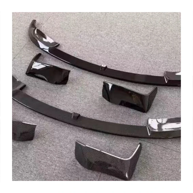STLF جودة عالية السيارات ألياف الكربون نظرة M3 الوفير الجسم تعديل MP نمط الفاصل الشفة الأمامية ل BMWS 3 سلسلة F30 2012-2019 جديد #5