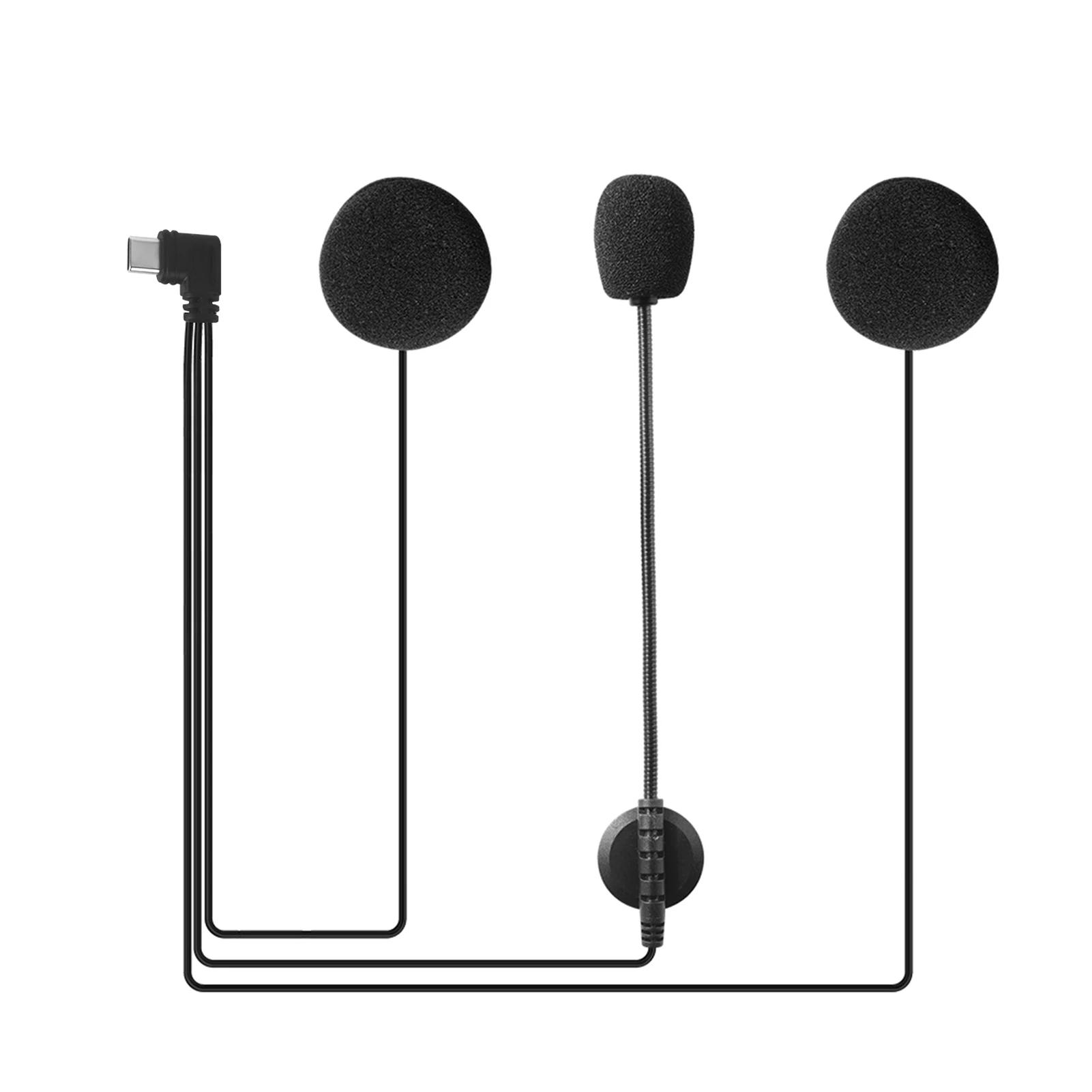 Original EJEAS Type-C Microphone Speaker Earphone For EJEAS V6 Pro+/V4 PLUS Motorcycle Helmet Bluetooth Intercom Accessories