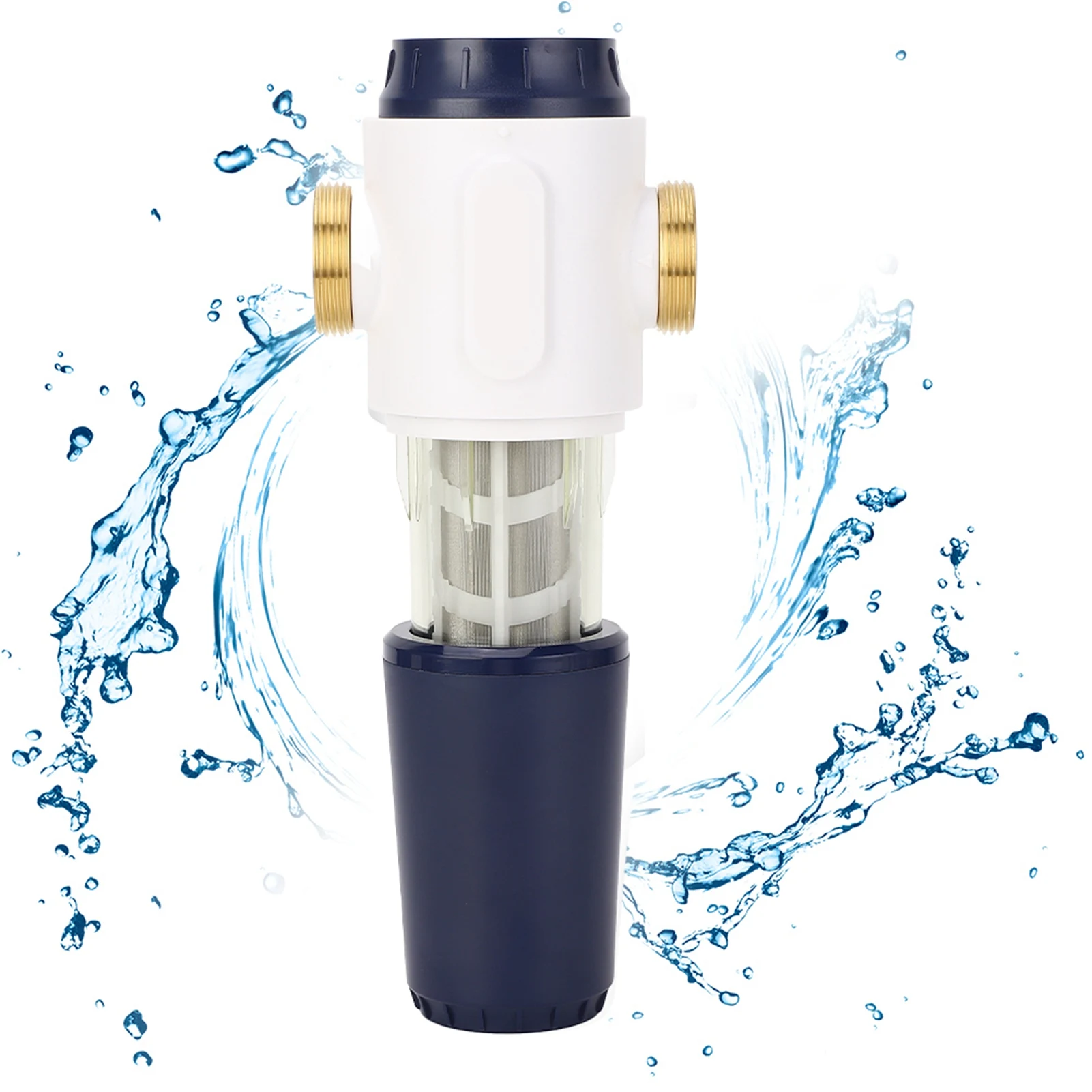 Prefilter Tap Water Filter, G1/2,  G3/4, G1 Whole House Water Filter 0.1-1.6Mpa Purifier System Central Water Purifier 40 Micron