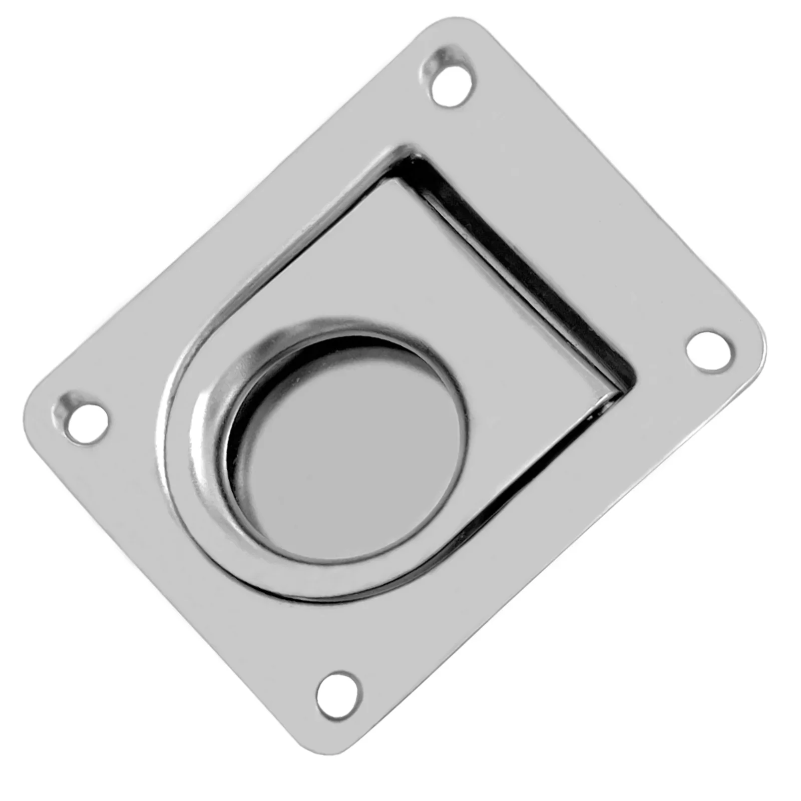 Stainless steel floor lock pull ring, spring floor buckle, deck cover buckle, cabin cover handle for marine vehicles