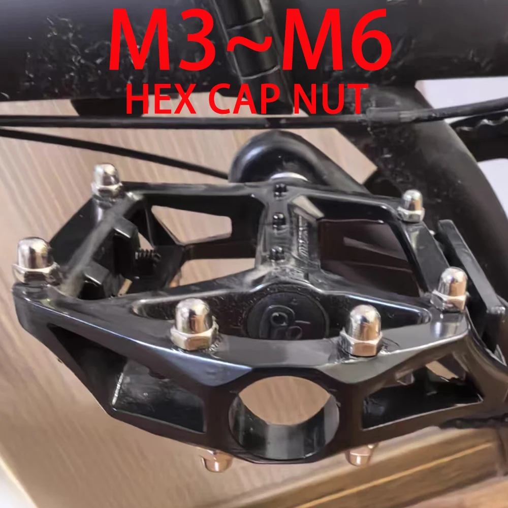 DIN1587 Carbon Steel Hex Cap Nut Nickel Plated Black Zinc Hex Dome Acorn Decorative Base Cap Nuts M3 M4 M5M6M7M8 M10 M12 M14 M16