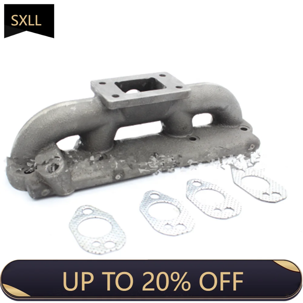 

SXLL T3 T4 Cast Iron Exhaust Pipe Modified Turbo Exhaust Manifold is suitable for 2.0L 8v