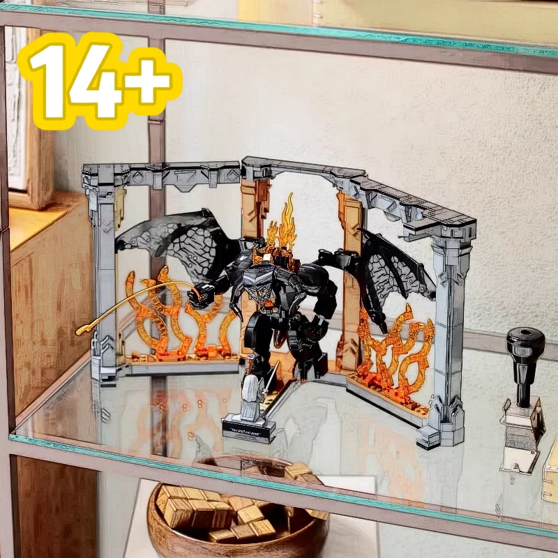 

2026 New 10367 Balrogs Book Nook Bookshelf Decor Kit Assembly Bricks Creative Display Set For Adult Kid Friend Birthday Gift