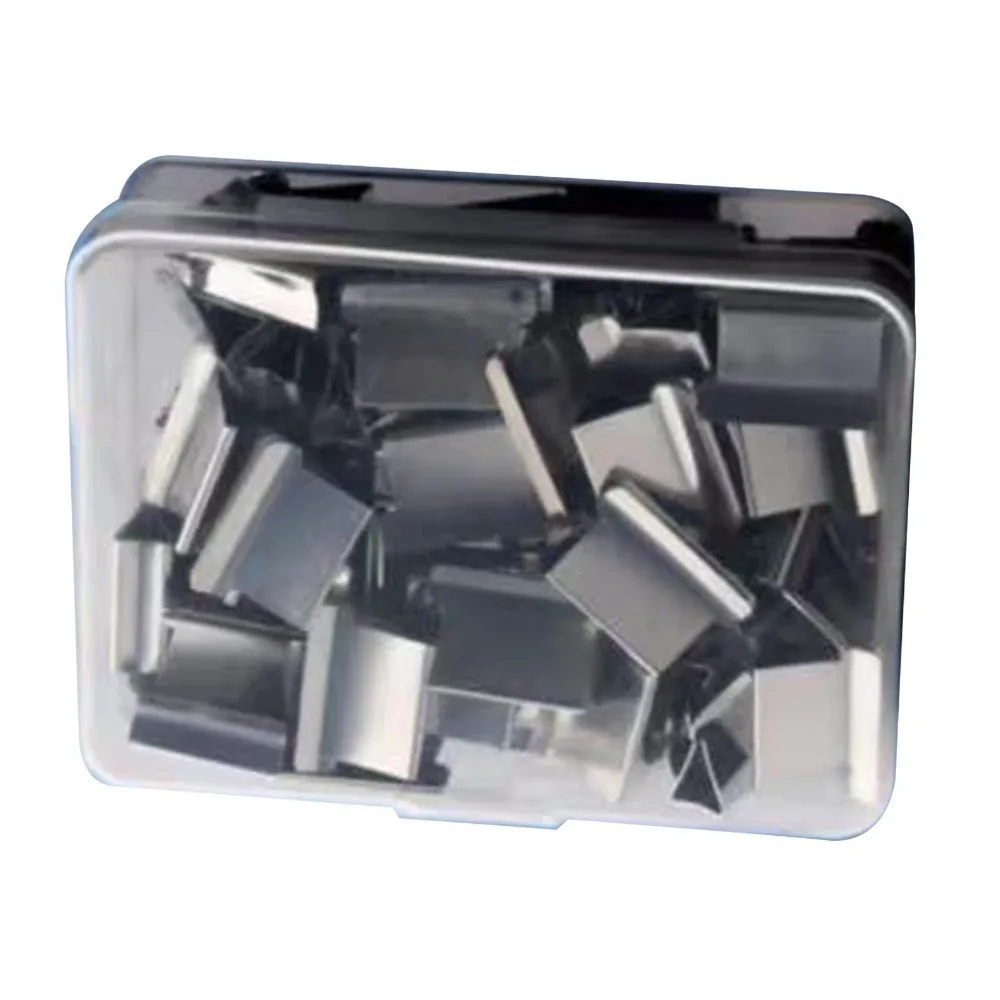 50Pcs Metal Refill Clips Slim Profile Spring Shaped Paper Fasteners Multi Color 50 Pieces Count Document Binding Clips